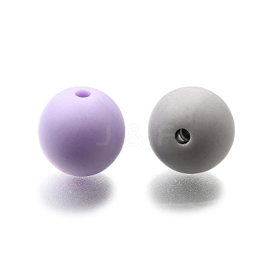 Frosted Opaque Acrylic Beads OACR-S071-03C-1