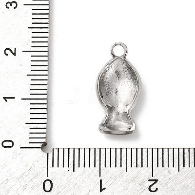 304 Stainless Steel Pendants STAS-I348-01P-02-1
