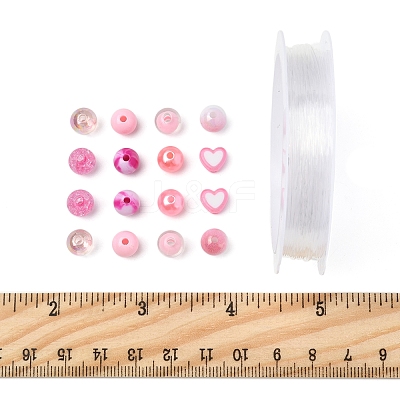 Pink Color Theme DIY Jewerly Making Kit DIY-FS0008-78-1
