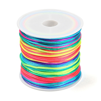 30M Nylon Satin Rattail Cords NWIR-YW0001-04-14-1