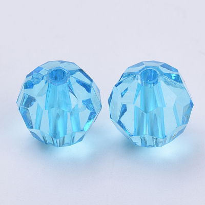 Transparent Acrylic Beads TACR-Q257-10mm-V40-1