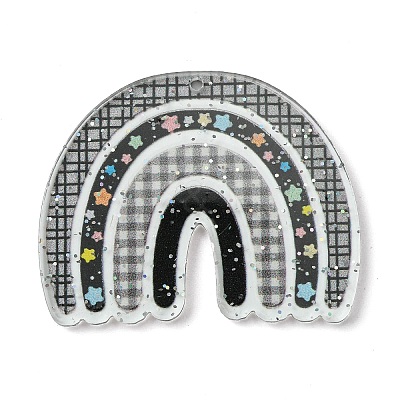 Opaque Acrylic Pendants SACR-P032-01A-1