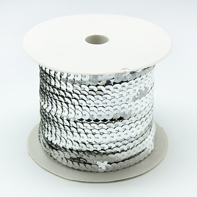 Plastic Paillette Beads PVC-Q085-4mm-1-1