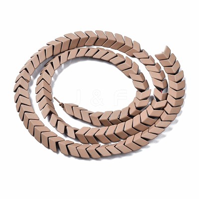 Spray Painted Non-magnetic Synthetic Hematite Beads Strands G-T116-25-10-1