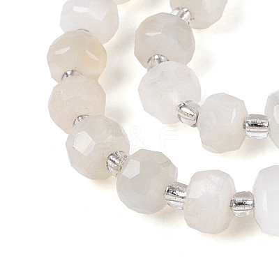 Natural White Moonstone Beads Strands G-N327-08A-09-1