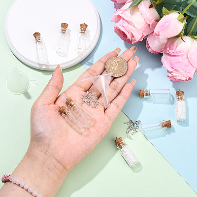 50Pcs Glass Jar Glass Bottles Bead Containers DIY-YW0017-27-1