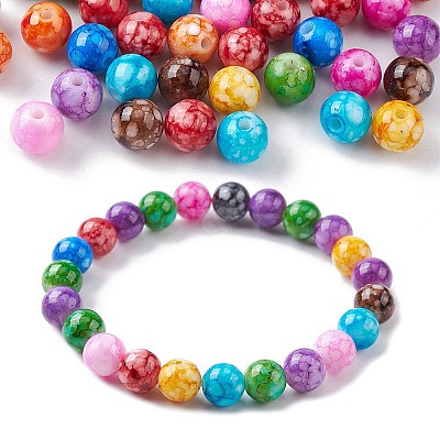 Baking Paint Opaque Acrylic Beads MACR-YW0002-89-1