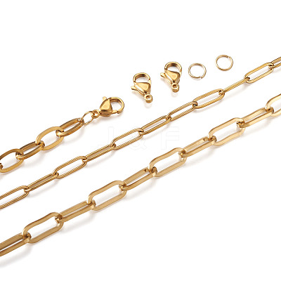 DIY Stainless Steel  Chain Necklaces & Bracelets MakingKits DIY-YS0001-23G-1