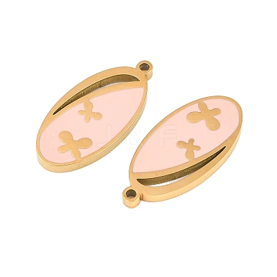304 Stainless Steel Enamel Pendants STAS-Z190-03G-1