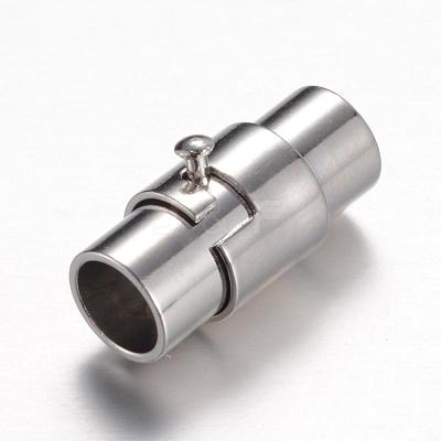 Brass Locking Tube Magnetic Clasps MC077-1