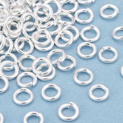 Rack Plating Brass Open Jump Rings X-KK-O139-18N-S-1