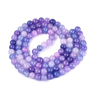 Baking Paint Crackle Glass Beads Strands GLAA-Q106-03A-05-1