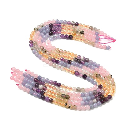 Natural Mixed Gemstone Beads Strands G-E576-07A-1