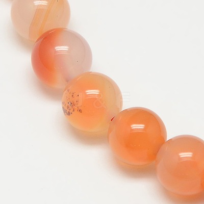 Natural Carnelian Beads Strands X-G-N0006-8mm-17-1