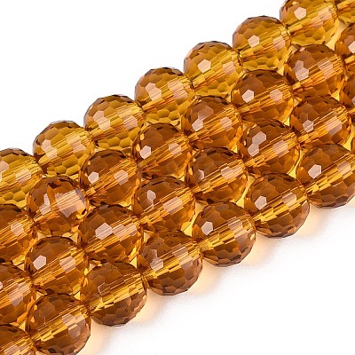 Transparent Glass Bead Strands GLAA-R095-8mm-30-1