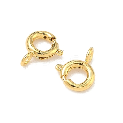 Brass Spring Ring Clasps KK-G557-01A-G-1
