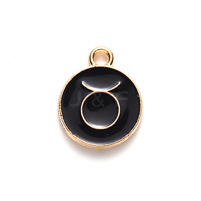 Alloy Enamel Pendants ENAM-S124-01B-08C-1