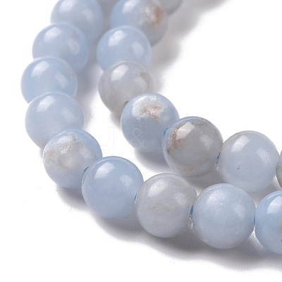 Natural Angelite Beads Strands G-G840-03-4mm-1