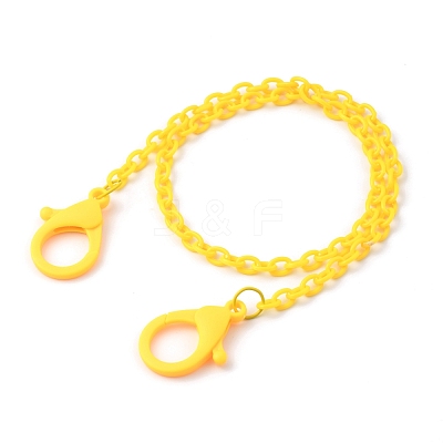 Personalized ABS Plastic Cable Chain Necklaces NJEW-JN02996-M-1