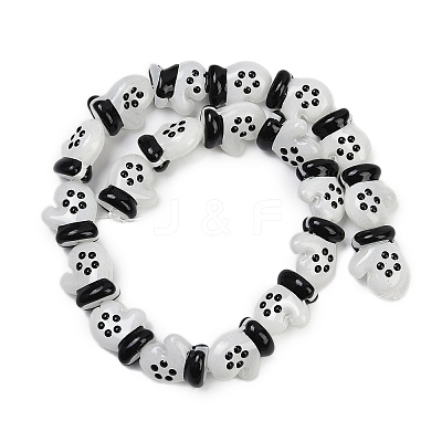 Baking Paint Glass Enamel Beads LAMP-R004-07I-1