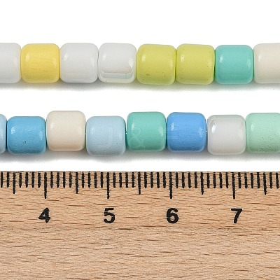 Baking Paint Glass Beads Strands LAMP-S070-06D-1