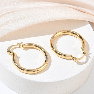 Brass Hoop Earrings for Women KK-CBA4112-03G-1