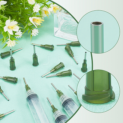 Plastic & 304 Stainless Steel Fluid Precision Blunt Needle Dispense Tips TOOL-HY0001-04A-1