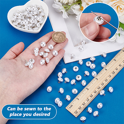 100Pcs 1-Hole Resin Buttons RESI-FG0001-12A-1