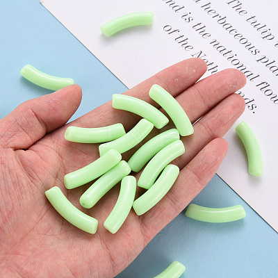 Opaque Acrylic Beads X-MACR-S372-002B-S028-1