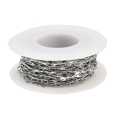 304 Stainless Steel Twist Oval Link Chains CHS-K017-04P-1
