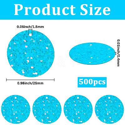 500Pcs Plastic Pendants KY-GF0001-72B-1