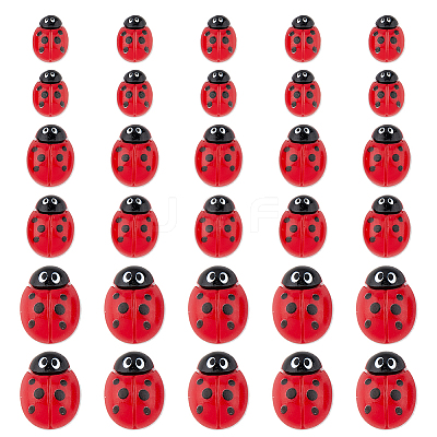 100Pcs 3 Styles Opaque Resin Cabochons CRES-FH0001-19-1