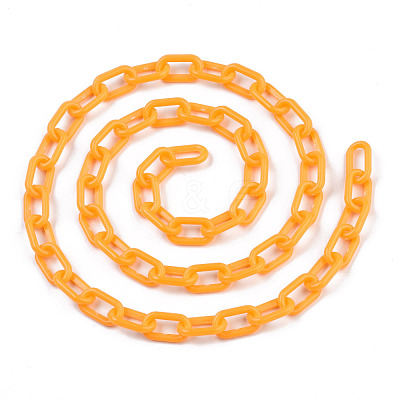 Handmade Opaque Acrylic Paperclip Chains KY-S166-002J-1