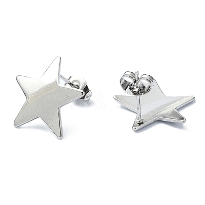 Tarnish Resistant 201 Stainless Steel Stud Earrings EJEW-K270-08P-1