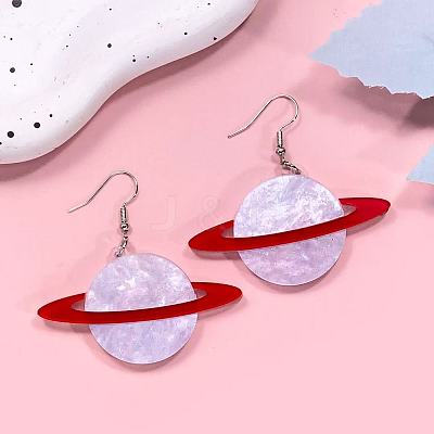 Iron Acrylic Dangle Earrings for Women WG9CD67-03-1
