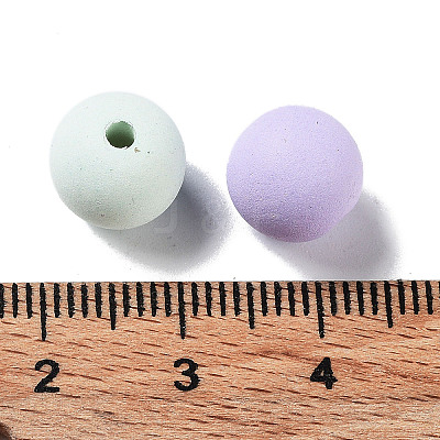 Opaque Acrylic Beads OACR-Z013-40B-1