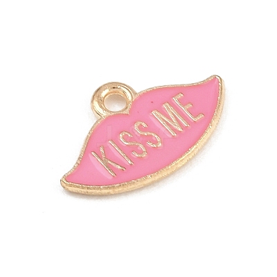 Valentine's Day Alloy Enamel Pendants ENAM-I084-01KCG-20-1