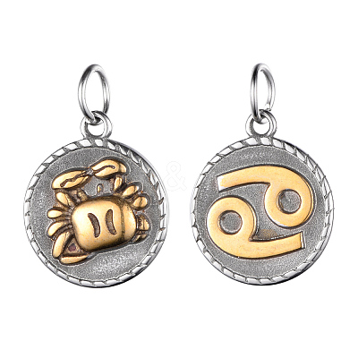 316 Surgical Stainless Steel Pendants STAS-S045-40-1