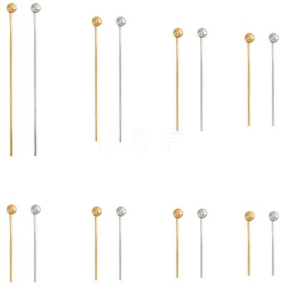 Rack Plating Brass Ball Head Pins KK-PH0035-62-1