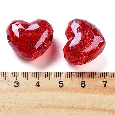 UV Plating Acrylic European Beads OACR-S142-01-1