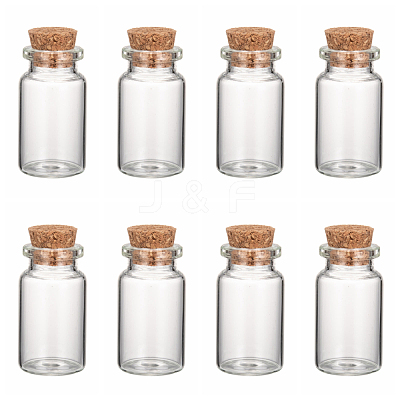 Glass Jar Glass Bottles AJEW-H004-7-1-1