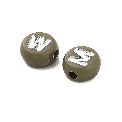 Opaque Acrylic Beads OACR-H046-02C-1