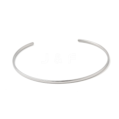 304 Stainless Steel Cuff Bangles LS-BJEW-D388-01A-P-1