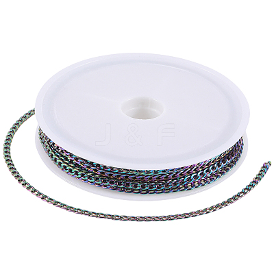 5M Ion Plating(IP) 304 Stainless Steel Curb Chains CHS-SC0001-10-1
