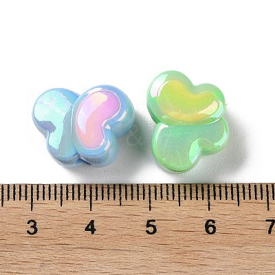 AB Color Plated Opaque Acrylic Beads SACR-I005-12A-1