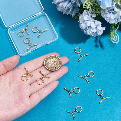 10Bags Brass Toggle Clasps KK-ME0002-40-1