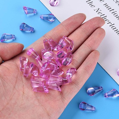 Transparent Acrylic Pendants MACR-S373-111-B02-1