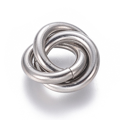 Tarnish Resistant 304 Stainless Steel Linking Rings STAS-L239-01C-P-1