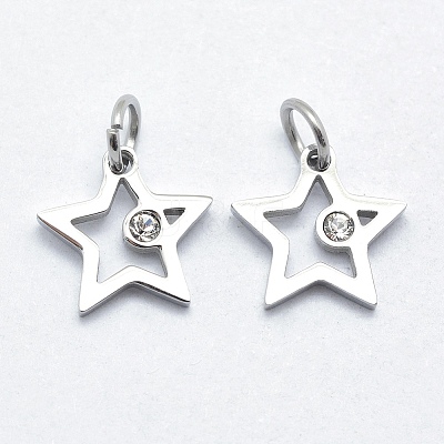 316 Surgical Stainless Steel Pendants STAS-J038-01A-P-1