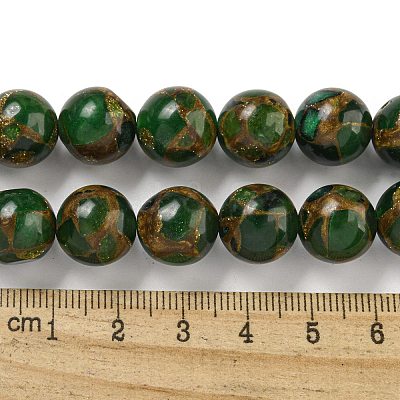 Synthetic Gold Clinquant Stone Beads Strands G-P549-A01-03D-1